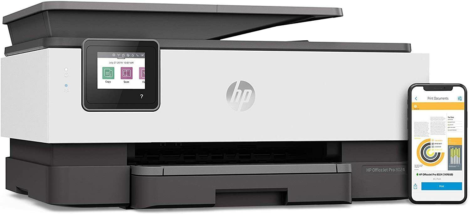 HP OfficeJet Pro 8024 All-in-One Wireless Printer Scan/Copy/Fax/Cloud & AirPrint