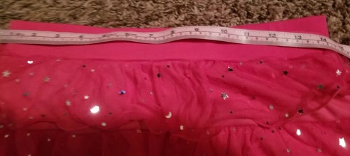 Girls SZ 14/16 Hot Pink Holiday Editions Moons Stars Ruffle Skort~