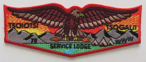 Tsoiotsi Tsogalii Lodge 70 Old North State NC S21 Service Flap Red Bdr