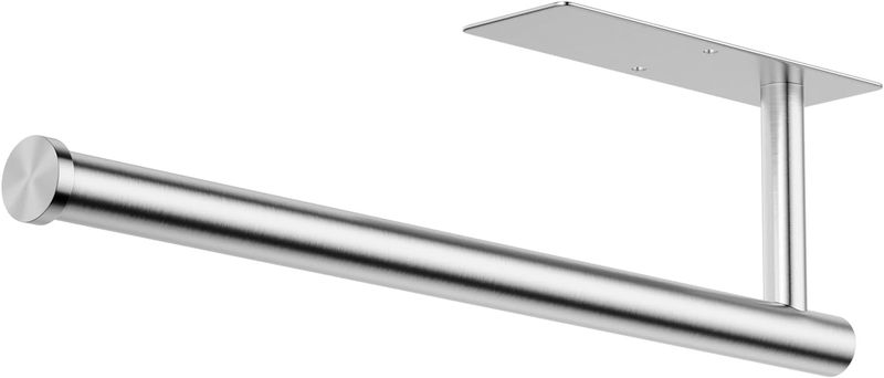 Paper Towel Holder under Cabinet, Self-Adhesive,No Drilling, Stainless Steel, Wa