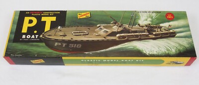 1950s Paul Lindberg Line PT-518 TORPEDO BOAT Model Kit #701 Original Box Vintage