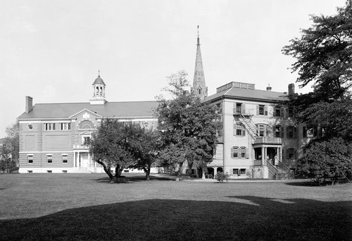 1904 Gymnasium & Fay House, Radcliffe College, MA Old Photo 13" x 19"