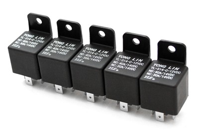 5x KFZ Relais Öffner Schließer Auto Umschaltrelais Wechselrelais 12V 40A
