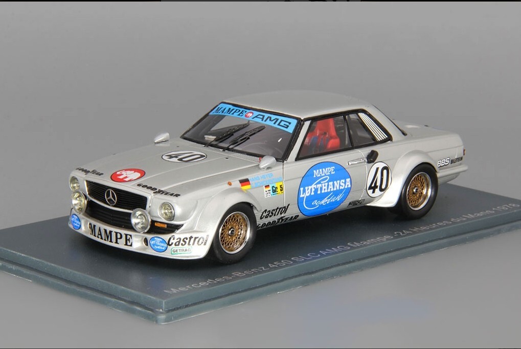 1/43 RARE MERCEDES-BENZ 450 SLC AMG #40 HEYER-SCHICKENTANZ
