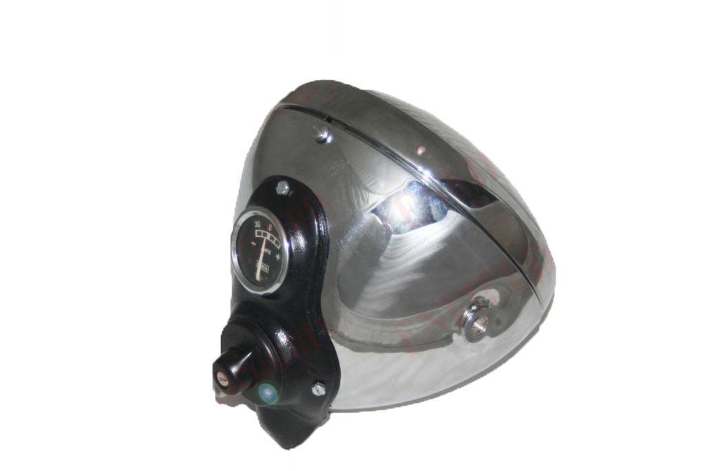 7" Lucas Type Head Light Assembly Chrome Plated For Norton BSA Ariel Vintage 