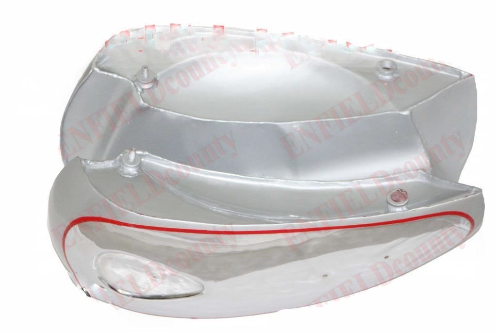 BSA Gold Star A7 A10 Super Rocket Petrol Fuel Tank Chrome & Silver Painted 