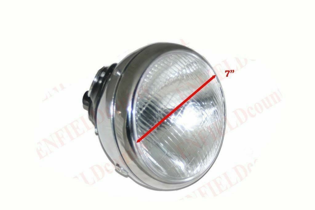 LUCAS HEAD LIGHT LAMP 7" SSU700P For NORTON TRIUMPH ARIEL BSA 