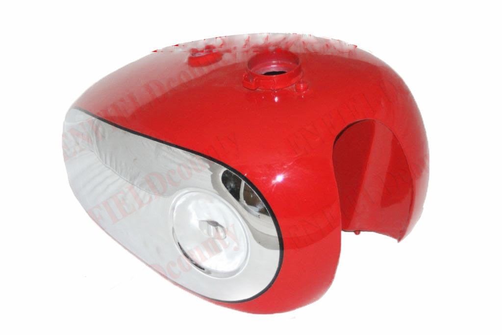 BSA Goldstar A7 A10 Red Painted Chrome Plated Petrol Fuel Tank 3" Monogram  