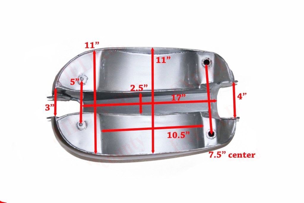 Fuel Petrol Gas Tank Silver Painted Chrome Plated 1950 BSA Golden Flash A10  