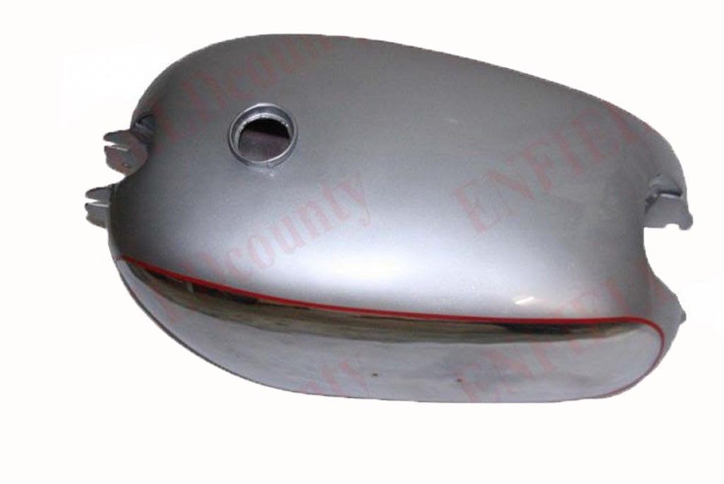 Fuel Petrol Gas Tank Silver Painted Chrome Plated 1950 BSA Golden Flash A10  