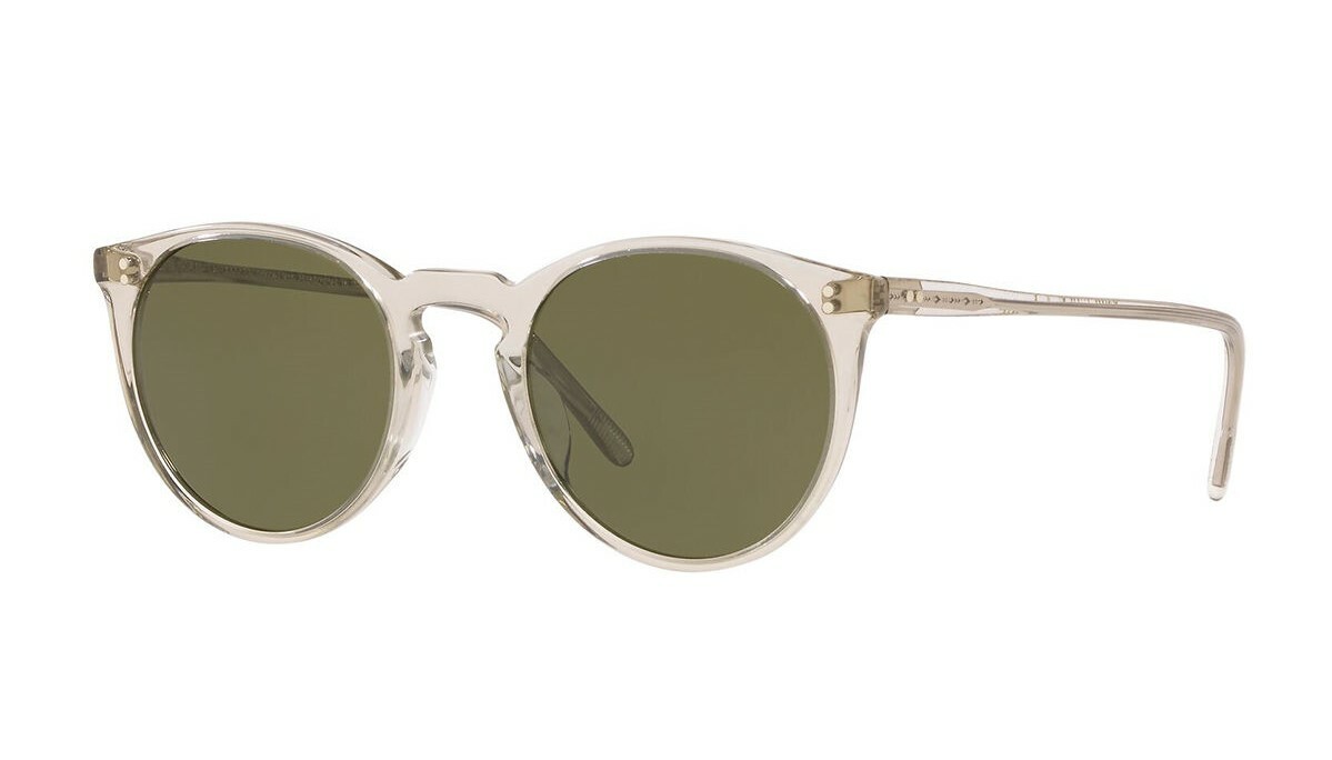 Pre-owned Oliver Peoples O'malley Sun Ov 5183s Beige/g-15 Green (1669/52) Sunglasses In Green C