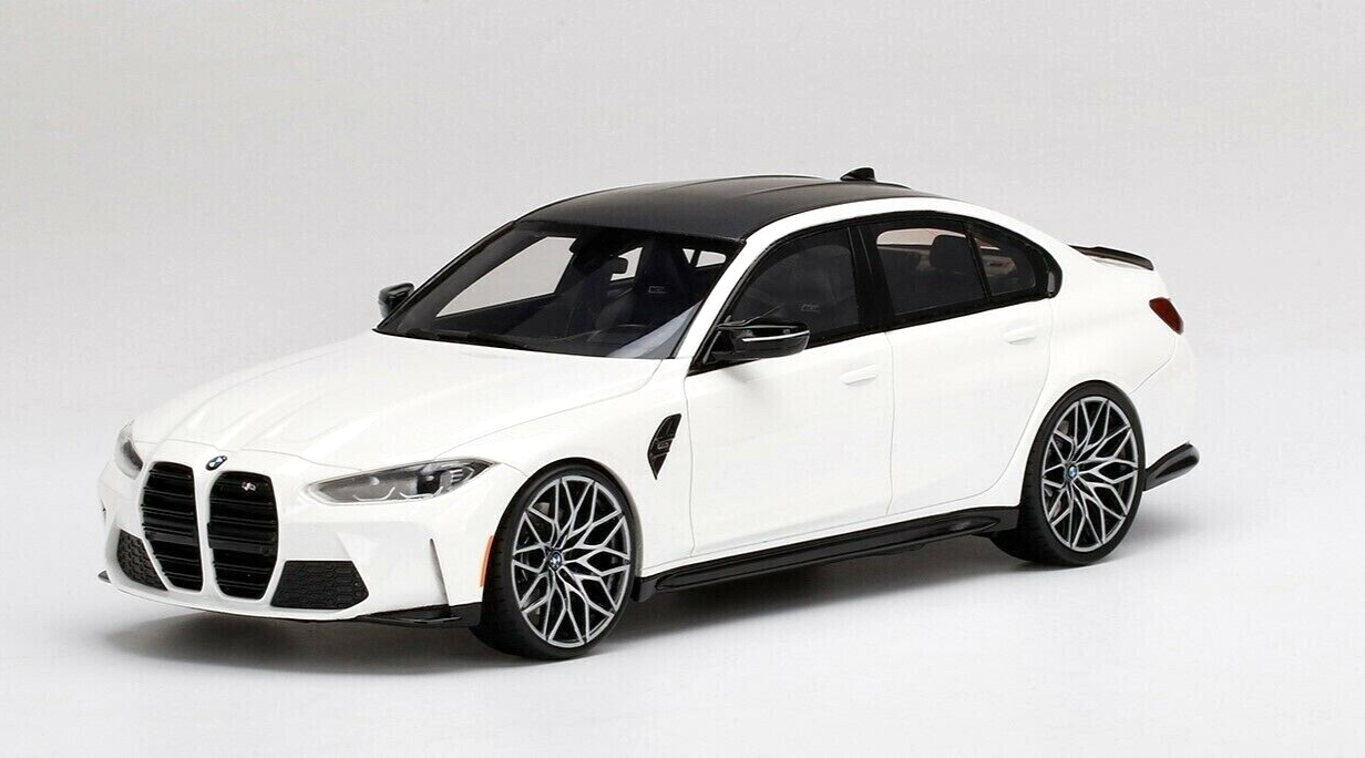 BMW M3 ホワイト 1/18スケール 1/18 BMW M3 G80 Competition 2021 (Alpine White) Resin Model