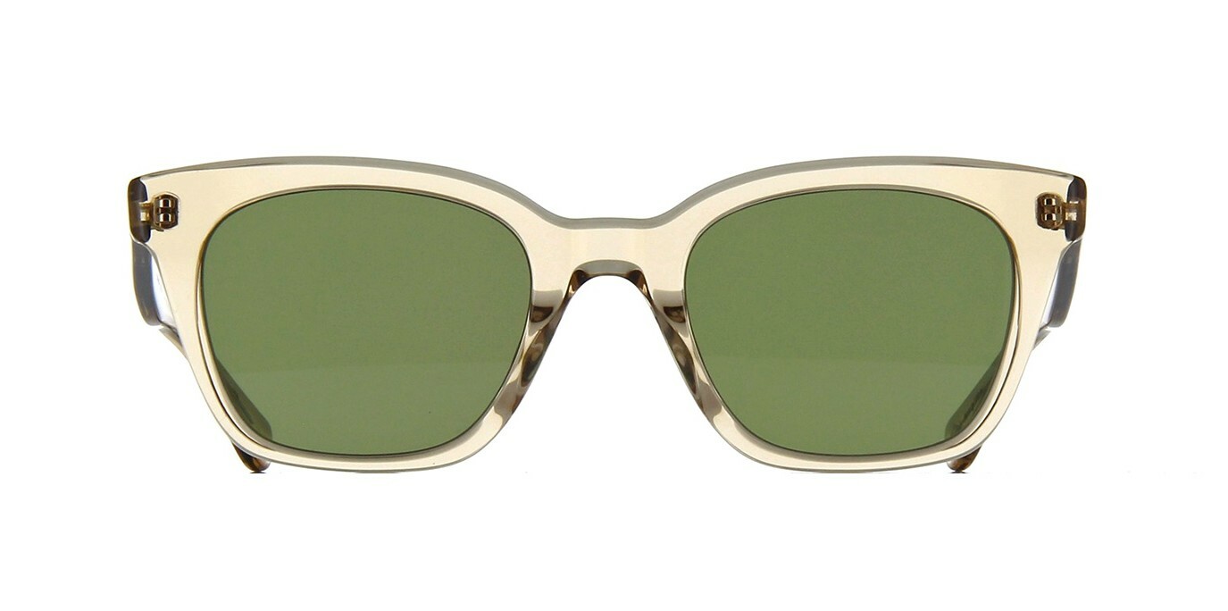 Pre-owned Garrett Leight Bottega Veneta Bv1254s Black/dark Grey (001) Sunglasses In Green