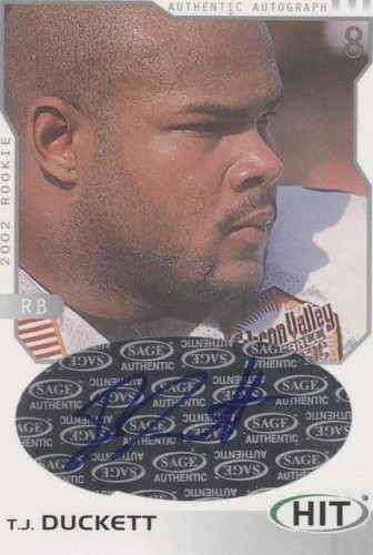 2002 SAGE Hit T.J. Duckett #H18