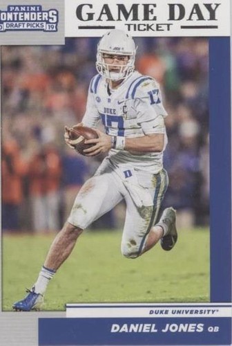 2019 Panini Contenders Draft Picks Daniel Jones #16