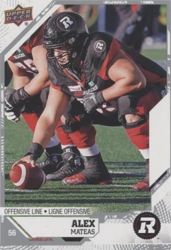 2019 Upper Deck CFL Alex Mateas #124