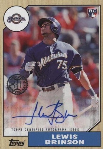 2017 Topps Update Series - Lewis Brinson #87A-LB