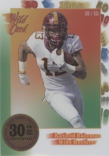 2021 Wild Card Nationals Rashod Bateman #30TH-15