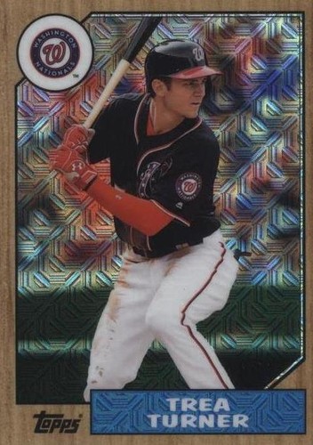 2017 Topps Silver Pack 1987 Design Chrome - Trea Turner #87-TT