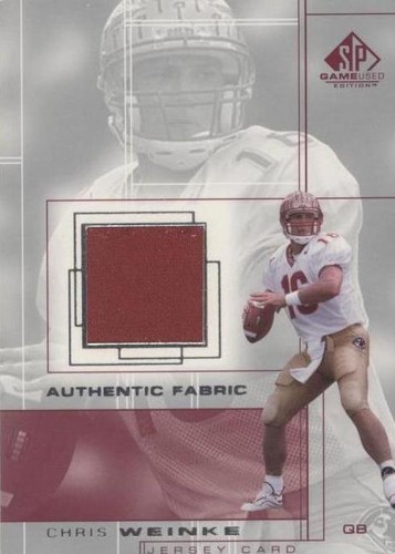 2001 SP Game Used Edition Chris Weinke #WE