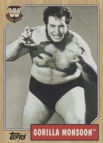 THE RAMPAGE - mona 2006 Topps Heritage Chrome WWE X-Fractors Gorilla Monsoon