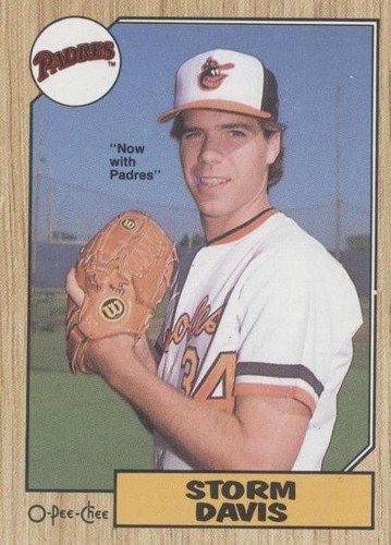 1987 O-Pee-Chee - Storm Davis #349