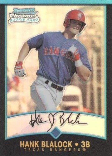 2001 Bowman Chrome - Hank Blalock #116