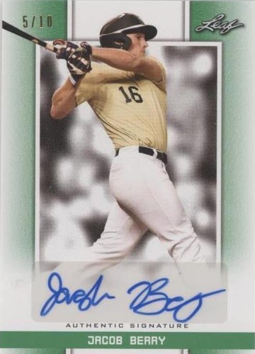 2019 Leaf Perfect Game National Showcase - Jacob Berry #BA-JB5