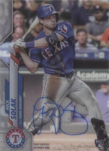 2020 Topps Clearly Authentic Autographs - Nick Solak #CCA-NS