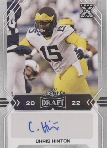 2022 Leaf Draft Chris Hinton #BA-CH1