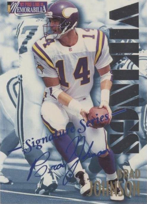 1997 Pro Line II Memorabilia Brad Johnson #MEM27