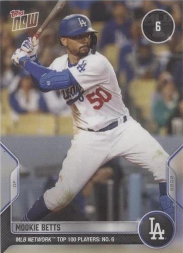 2022 Topps Now MLB Network Top 100 Players - Mookie Betts #T-6
