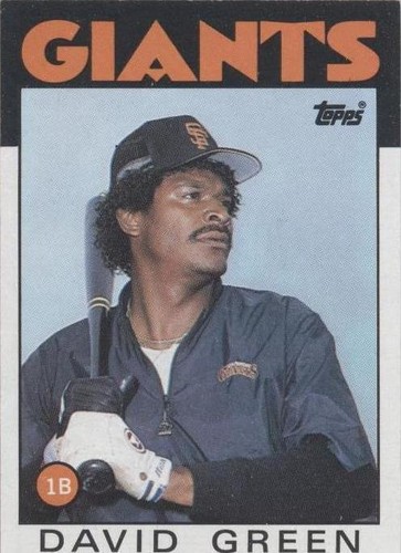 1986 Topps - David Green #727