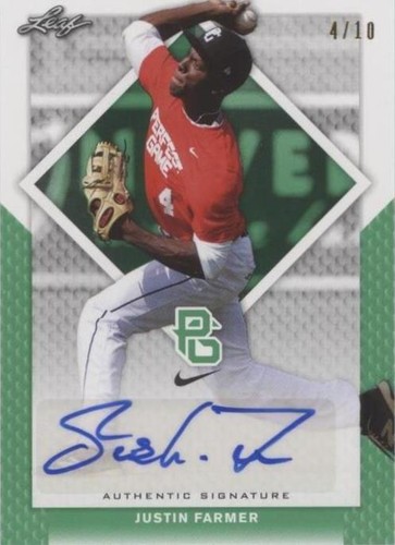 2016 Leaf Perfect Game National Showcase - Justin Farmer #BA-103