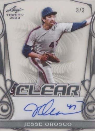 2023 Leaf Trinity - Jesse Orosco #CA-JO1