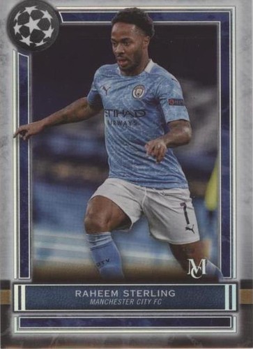 2020-21 Topps Museum Collection UCL Raheem Sterling #7
