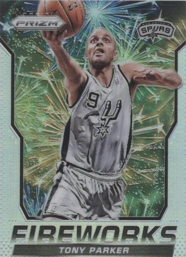 その他 TONY PARKER auto 2014-15 Tony Parker Panini Prizm Blue Green #64 Autographed PSA