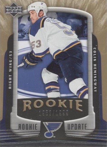 2005-06 Upper Deck Rookie Update - Colin Hemingway #176