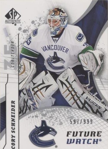 2008-09 SP Authentic - Cory Schneider #183