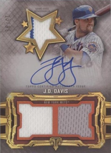 2020 Topps Triple Threads - J.D. Davis #RFPAR-JDD
