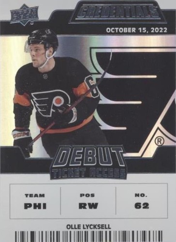 2022-23 Upper Deck Credentials - Olle Lycksell #133