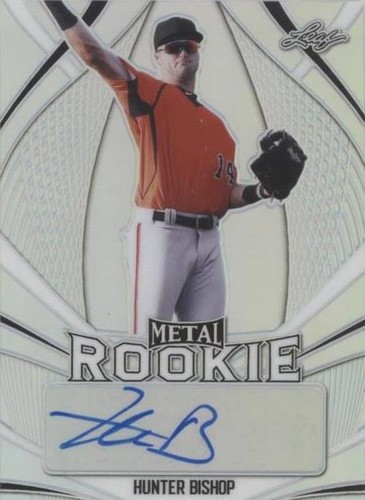 2020 Leaf Metal Rookie Autographs - Hunter Bishop #MR-HB1