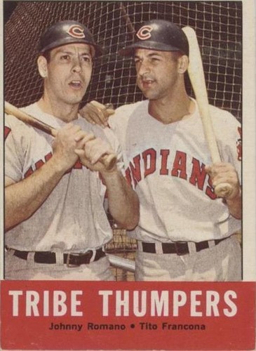1963 Topps - Johnny Romano Tito Francona #392
