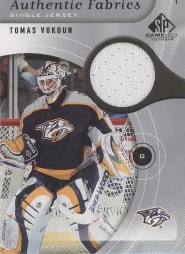 2005-06 SP Game Used Edition - Tomas Vokoun #AF-TV