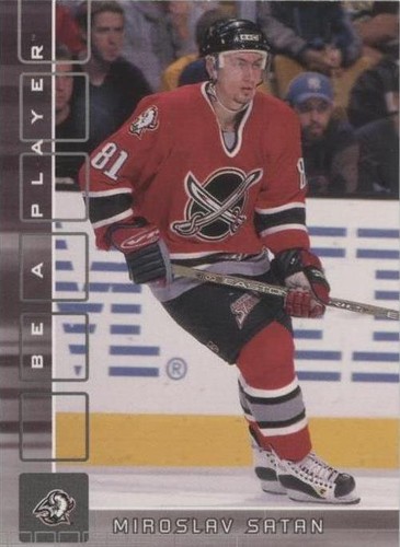 2001-02 In the Game Be A Player Memorabilia - Miroslav Satan #89