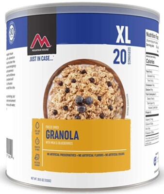 Mountain House Freeze Dried Granola with Milk & Blueberries XL 39.5 oz