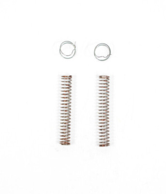 (Pair) Carburetor Metering Rod Step-Up Springs Orange 5'' Hg & Retainer