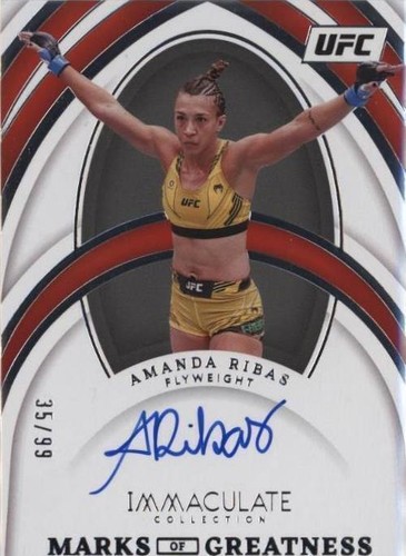 2022 Panini Immaculate Collection UFC - Amanda Ribas #MG-ARB
