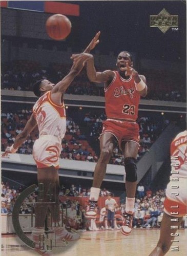 1995-96 Upper Deck #339 Michael Jordan/Charlie Sheen Card