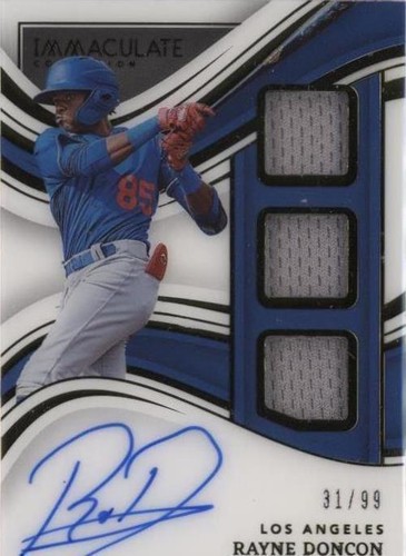 2023 Panini Immaculate Collection - Rayne Doncon #PTS-RD